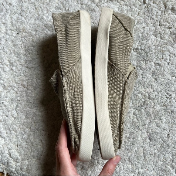 Gotcha: Mens Khaki/Tan Hipster Slip On Canvas Round Toed Sneaker Shoes Size 8 - Picture 4 of 9